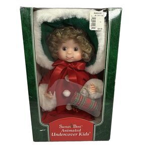 MOTION-ettes of Christmas Santa’s Best Undercover Kids Animated 12" Sm Fry READ